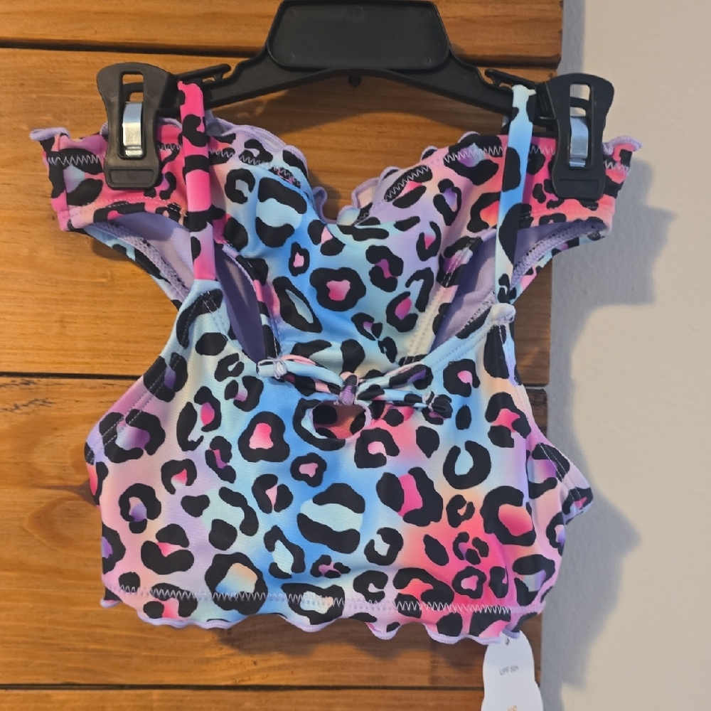 Wonder Nation Colorful Leopard Kids Bikini